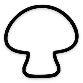 Mushroom Cookie Cutter with Easy to Push Design