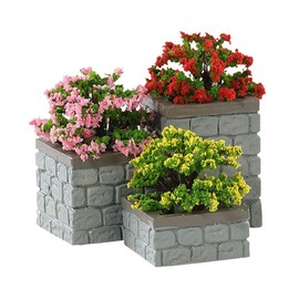 Lemax 84380 Caddington Village Accessory: Flower Bed Boxes (Set of 3)