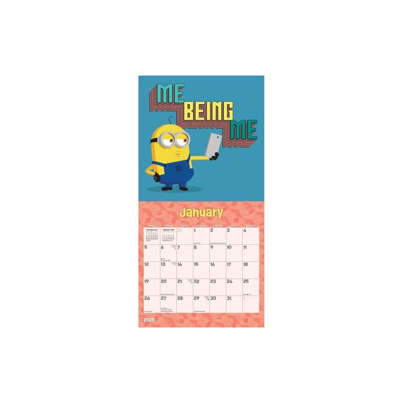 Calendar Ink, Despicable Me 4 2025 Mini Wall Calendar