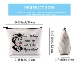 JTOUK Needleworker Gift Sewing Project Case for Cross Stitch Lovers (Crossing Stitching Bag EU)