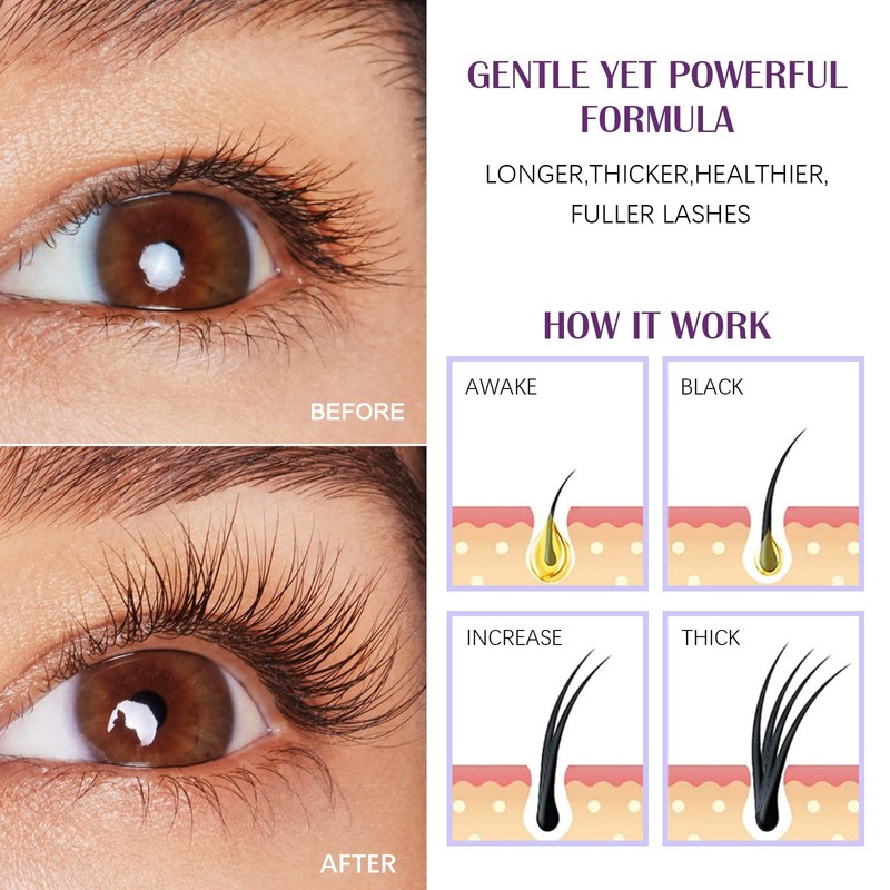 PERMANIA Lash Serum, Eyelash Growth Serum, Eyelash Enhancer, Fast Eyelashes