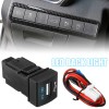 IXUANZZ USB Charger With Wiring Harness Dashboard Dash Button Switch