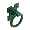 7" Wrought Iron Door Latch Lock Set Ring Pull Two-Way