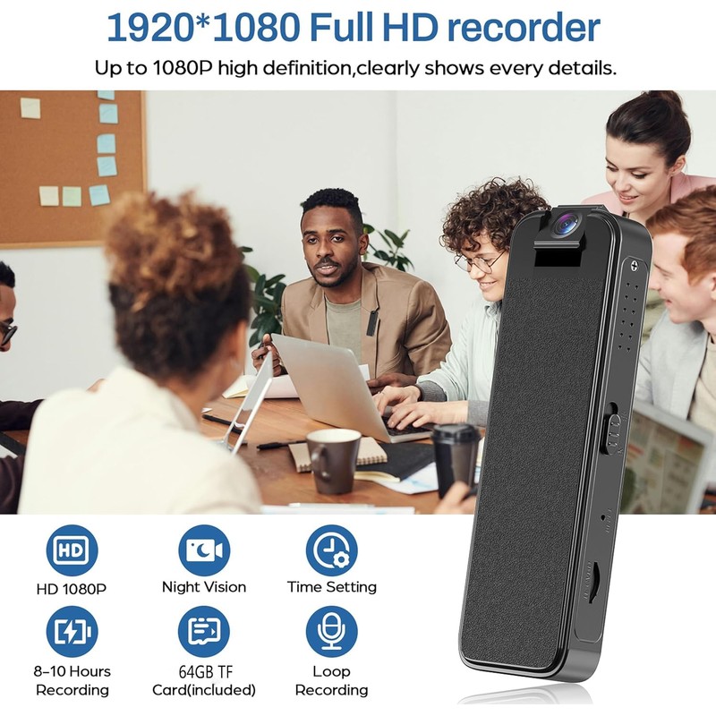 RigWig HD 1080P Noise Reduction Camera, 180° Rotatable Lens Body