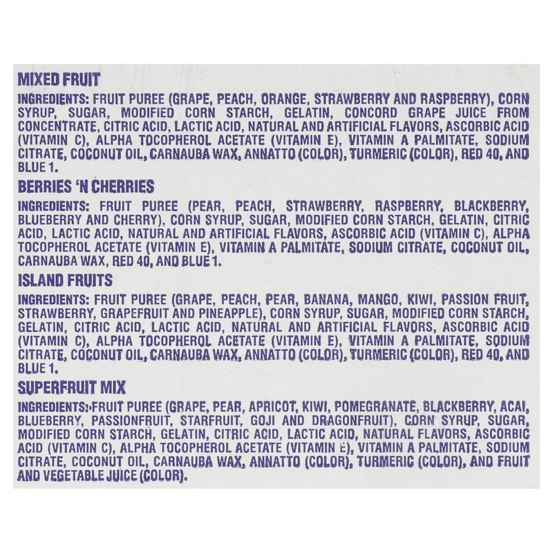 Welch's Fruit Snacks, Bulk Variety Pack with Mixed Fruit, Superfruit