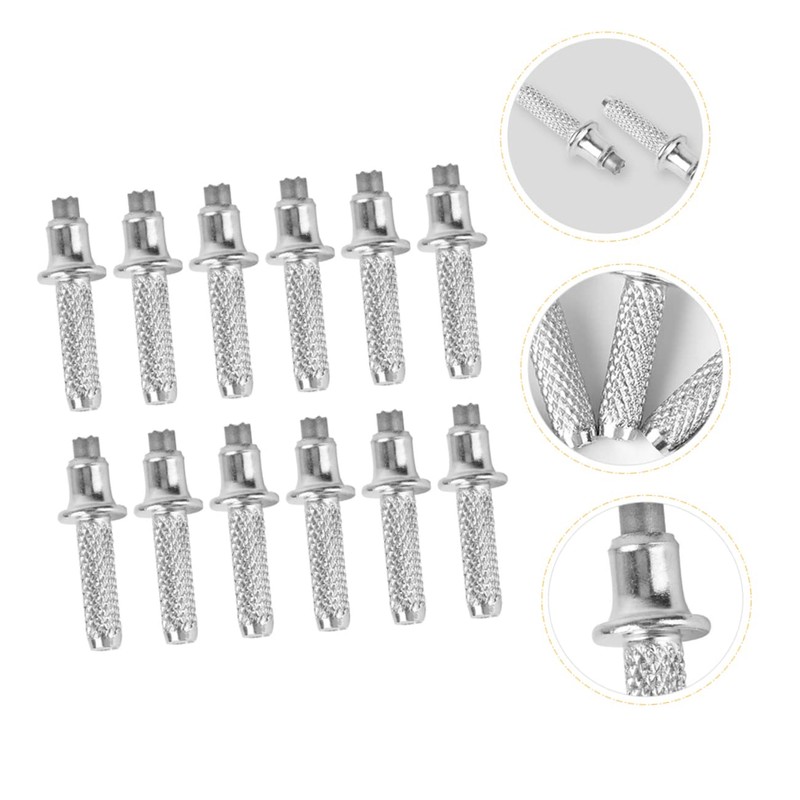 OHPHCALL 12pcs Tungsten Trekking Rod Tips Replacement for Hiking Sticks