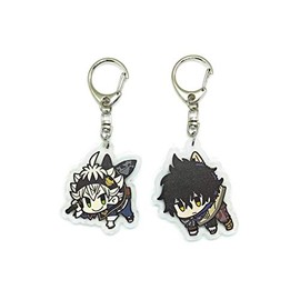 EBTY DREAMS Inc. - Set of 2 Black Clover Acrylic Keychain Yuno, Asta
