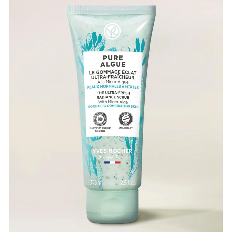 Yves Rocher Pure Alg Ultra Fresh Facial Scrub Women's Day