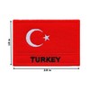 Graphic Dust Turkey Flag Embroidered Iron On Patch Türkiye Flag