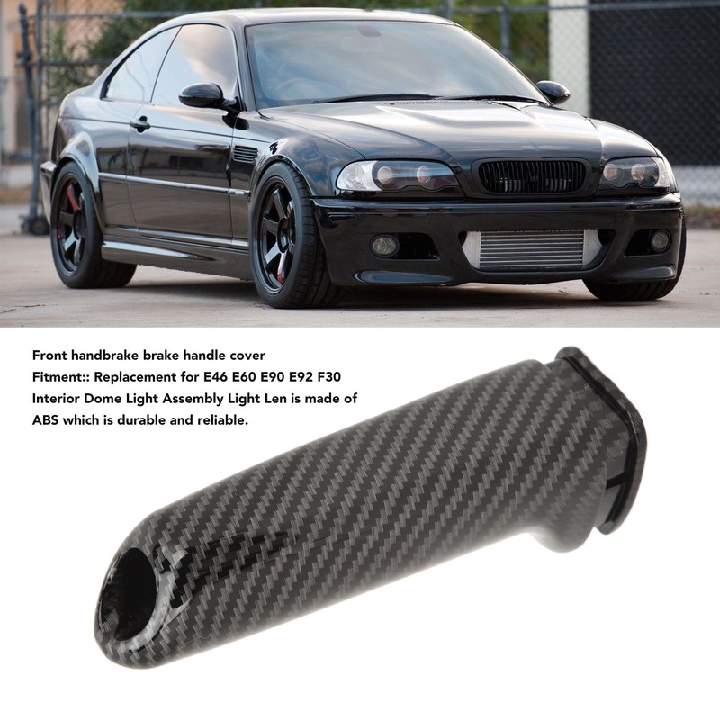 Front Handbrake Brake Handle Cover Carbon Fiber Look Replacement for