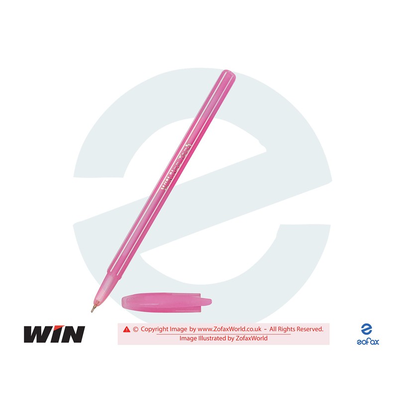 WIN 10 x 0.7mm Fine Tip NeoTech BLUE Ballpoint Pens