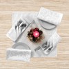 GDN Napkin Set 6 Pieces Christmas White Jacquard 45 x