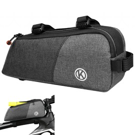 EsiFare Bicycle Top Tube Bag Large Capacity Bicycle Front Frame Bag Carrying Bag Accessories Storage Mountain Road Bike Riding Accessories Kit Triangle Pouch Cycling Front Saddlebag Front Top Tube Bag