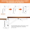 Folding Console Heavy Duty Folding Angle with C Clamp, Hinges