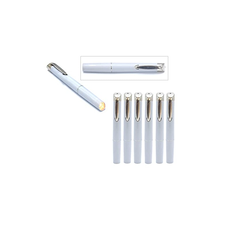 AAProTools Reusable Penlights for Medic or Personal Use, White, 6