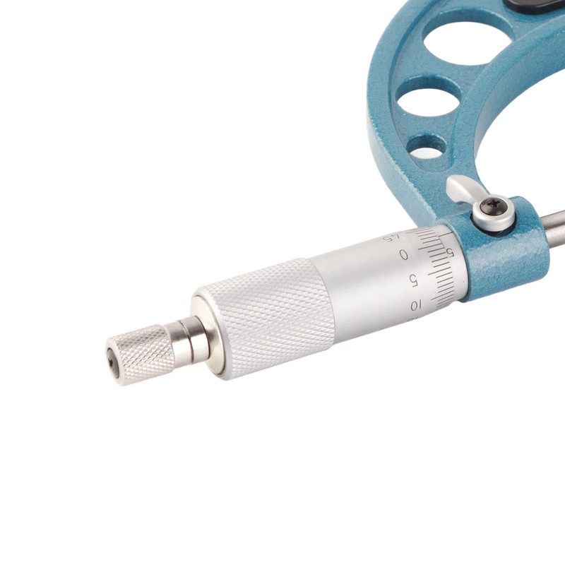 Micrometer Gauge, External Micrometer 0.01 mm with Wrench, Stainless Steel