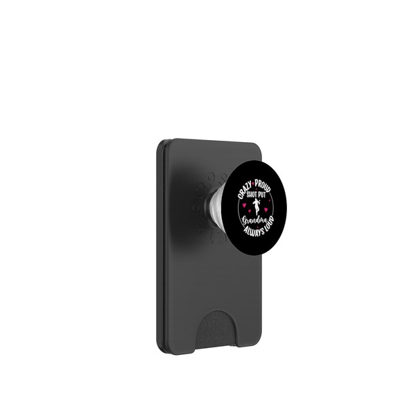 Crazy Proud Shot Put Grandma Shot Putter Grandmother PopSockets PopWallet