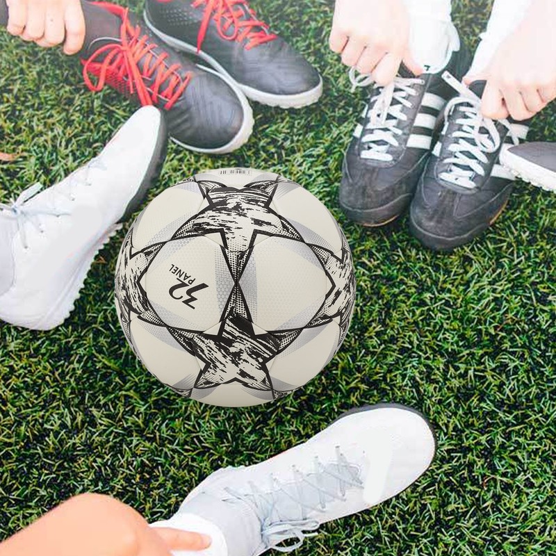 Soccer Ball Size 5 High Elasticity Kick Resistant PU Leather