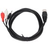 DIN 8 Pin to 3.5mm 2 RCA Cable Male to