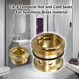 Vanshly TA-4 Temptrol Hot and Cold Seats for Symmons,Brass Material