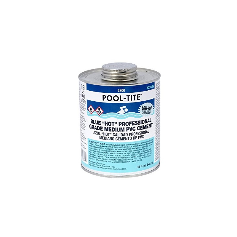 United Elchem - 2336S PVC 2300 Series Pool-Tite Blue Hot