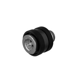 PrimoChill Male to Female G 1/4 SX Mini Pull Drain Valve for Watercooling Computers - TX Matte Black