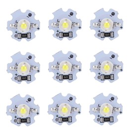 LED Chips 25Pcs LED Lamp Beads, 200LM 1W High Power Bright LED Lamp Beads, Multifunctional High Power Led Chip for DIY Lighting Fixtures for Home Studio Exhibition (Pure White)