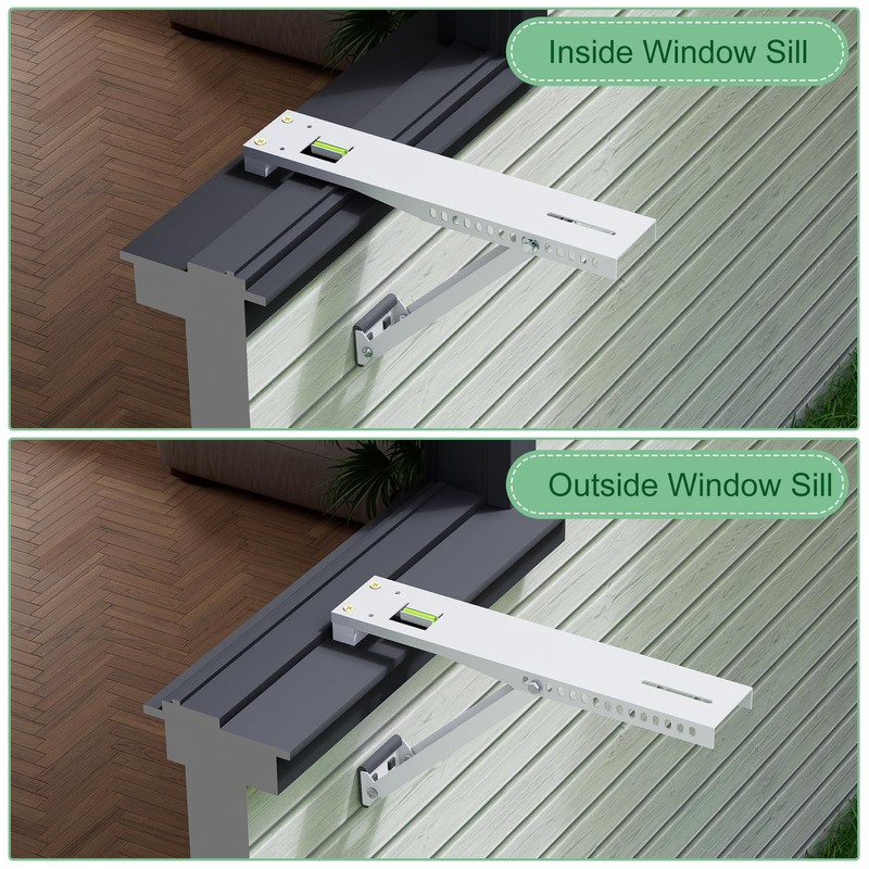 Memrita Window Air Conditioner Bracket, Universal Window AC Support Bracket,