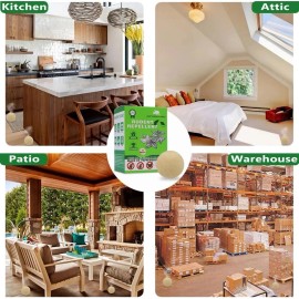 Banded Rat Repellent Balls, Peppermint Oil for Mice Rodent Rats Squirrel Pests Repellen