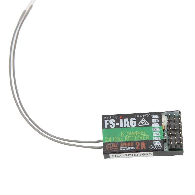 FS IA6 RC Receiver 2.4GHz 6 Channels with Dual Antenna