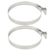 Hose Clamp, Hand Tightened Hose Band, 304 Stainless Steel, Set