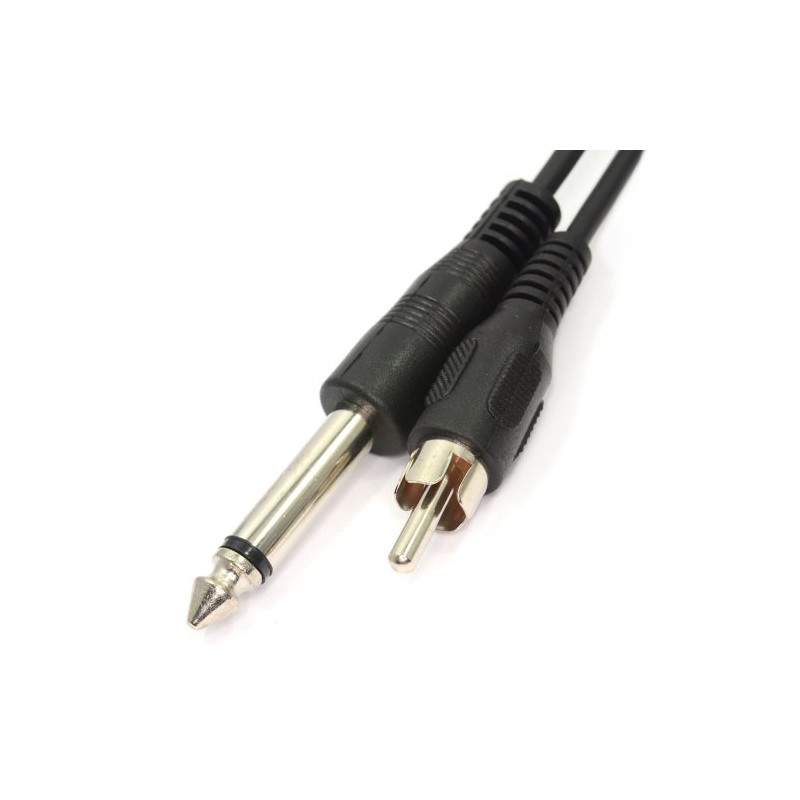 kenable 6.35mm Mono Jack Plug to RCA Phono Plug Cable