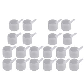 60 mL Plastic Measuring Packaging Scoop (= 60 cc/ = 4 tablespoon/ = 2 fl oz), Short Handle - to Measure and Dispense Spices, Granules, Powders, for Seeds Packing made in USA (20)