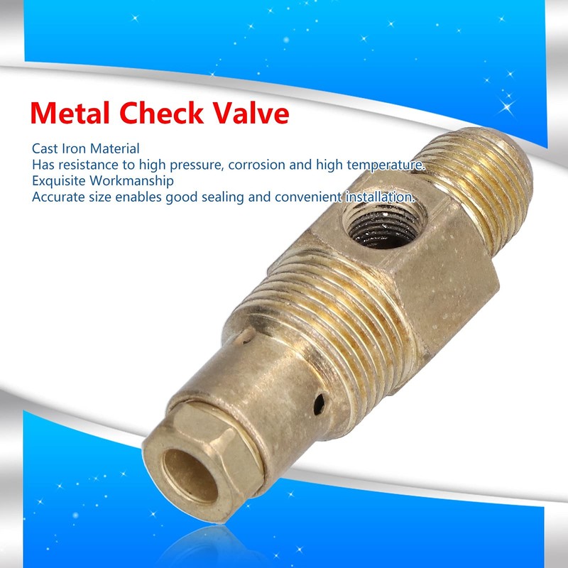 One Way Air Compressor Valve Male Non-Return Check Valve 21mmx16mmx10mm