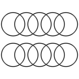 TOP-VIGOR 10Pcs Nitrile Rubber O-Rings, 115mm OD 105mm ID 5mm Width Metric Sealing Gasket, Rubber Washers O Rings Spacers for Faucet Plumbing Automotive Repair, Black