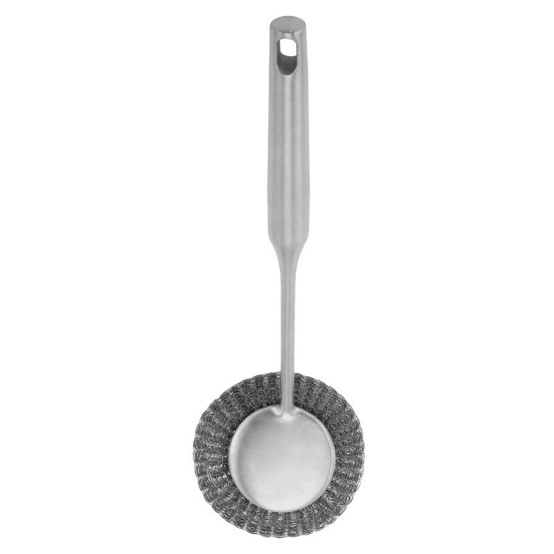 Long Handle Steel Wool Scrubber Deep Clean Rustproof Stainless Steel