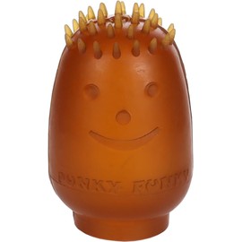 Flamingo Rubba Head - Brown, 5.8 x 5.8 x 9.5 cm, Robust and Interactive Dog Toy, Ideal for Chihuahua, Maltese, Jack Russell Terrier, Miniature Schnauzer etc.