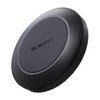 Elecom W-QA26BK Wireless Charger, Qi Certified, 12 W, EPP Standard,