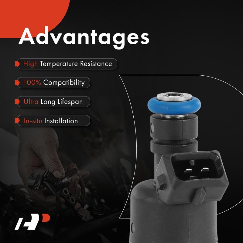 A-Premium 3 Holes Set of 6 Fuel Injectors Compatible with