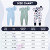 JiAmy Toddler Baby Sleepsuits for Boys Girls, Full Zipper Onesie