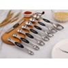 Magnetic Measuring Spoons Stainless Steel Set of 8 Stackable Double