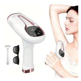 FINYQBET Depiladora Láser 3 en 1 para Uso Doméstico, 999K Flashes 9 Niveles | Depiladora IPL Indolora, Para rostro/piernas/axilas, para Hombres y Mujeres, con Gafas de sol y Rastrillo de afeitar