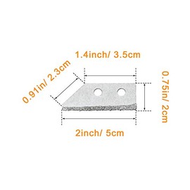Coitak 5 Pieces Replacement Blades for Tile Grout Saw Angled Grout Saw Tile Cleaning