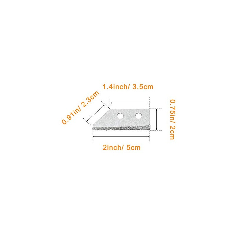 Coitak 5 Pieces Replacement Blades for Tile Grout Saw Angled