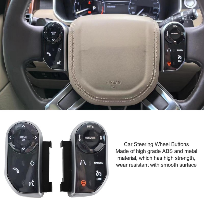 Pair of Car Steering Wheel Buttons Key Control Switch for
