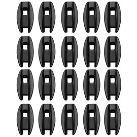 Electronic Fence Insulator, 20 PCS Corner Post Fence Insulator, Weatherproof Rainproof Electric Fence Insulator, Electric Fence Isolator UV Protection for Electric Fence Wire (Black)