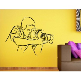 Heaven Decors Vinyl Photo Shoot Wall Sticker, 29.13 x 0.39 x 23.22 Inches, Black