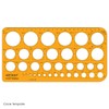 Artway Circle Template - Shatter Proof - 36 Metric Circles