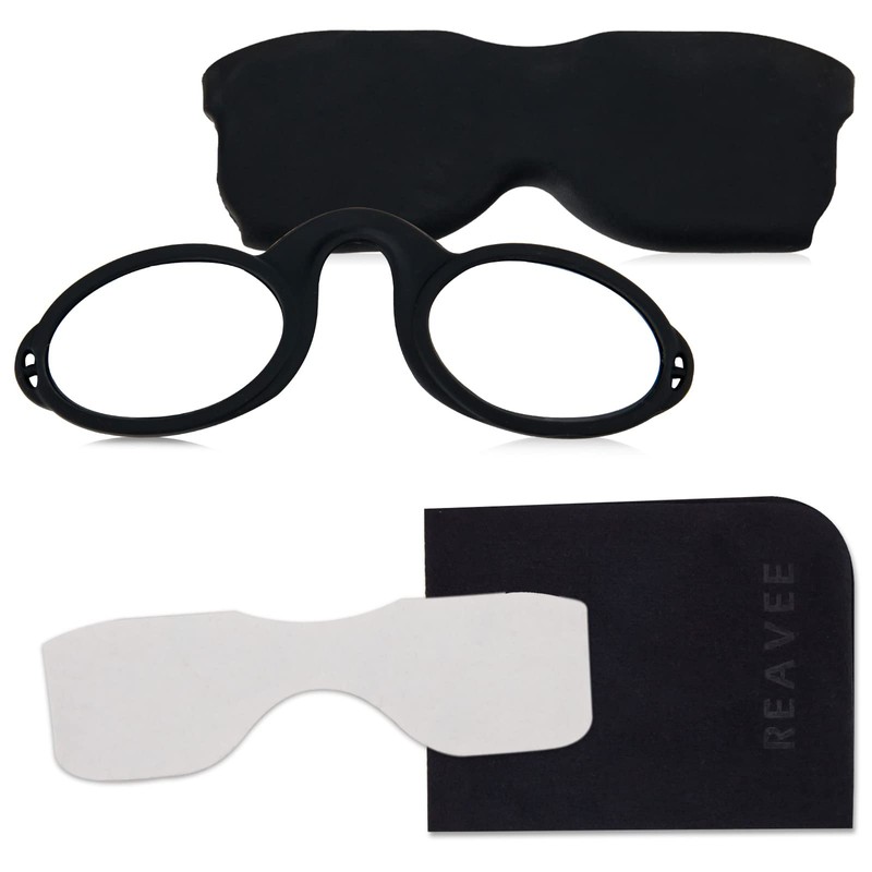 REAVEE Ultra Slim Armless Reading Glasses for Men Women, Small