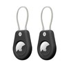 Tandoler 2 Pack AirTag Keychain Holder Case with Cable, Lightweight,